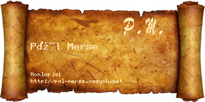 Pál Merse névjegykártya